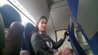 Exhibitionist Seduces Milf To Suck And Jerk His Dick On Bus