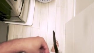 banged my busty spanish girl yummy mummy step mom in the laundry room