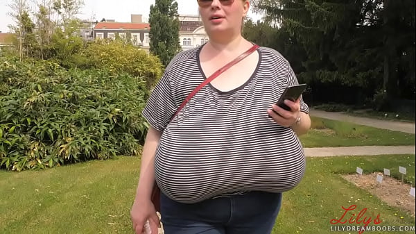 Saggy Tits Spotted Braless in Public