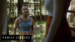 gorgeous fair haired old mom kit mercer blows bangs her step son van wylde family sinners