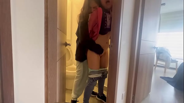 Abandoned By Friend: Sneaking Into Hot Aunt's Bathroom For Sex