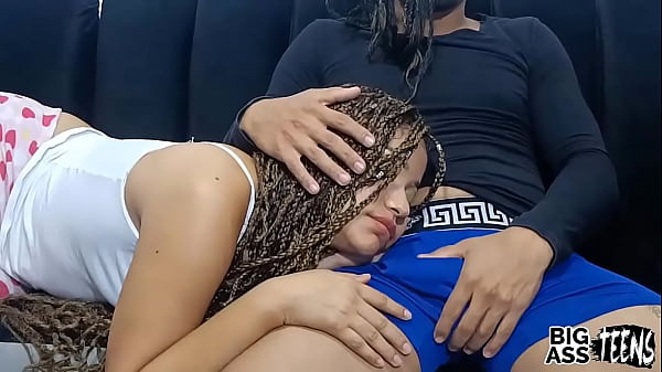 Cute stepsister sucks my hidden cock so that no one discovers us I fuck my stepsister with a big ass and a pink pussy .