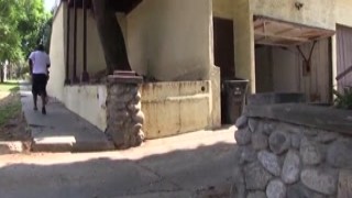 erica fontes gets impaled by black iron rod