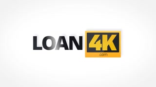 loan4k. golden hair cutie cant pay rent so she goes to the bank for a loan