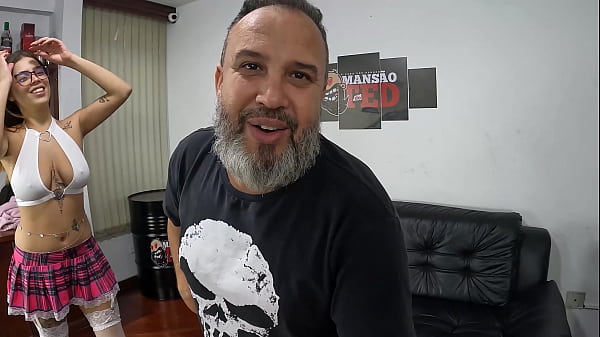 Ma Santos prepares for a total anal scene