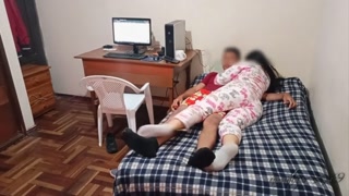 my cute neighbor lets me lower her underwear part 2 after watching some movies i end up banging her before someone comes domestic and catches us