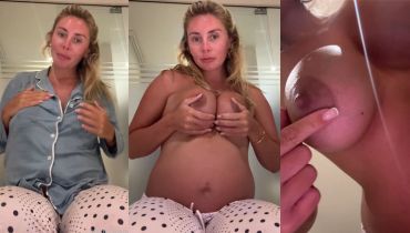 Pregnant Bonnie Blue Spills Her Tits For The Camera