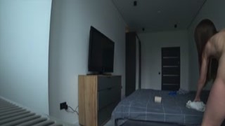 bull. wife cheats on her husband in a hotel with his best friend. real voyeur porn