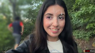 Wild Cumwalk: Park Flashing and Public Upskirt Blowjobs