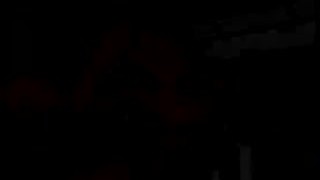 bald perverted stud makes a pass at young midget brown hair bridget powerz in black outfit in the toilet room