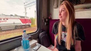 Stepmom Alina Rai Takes Train Stranger To Backseat