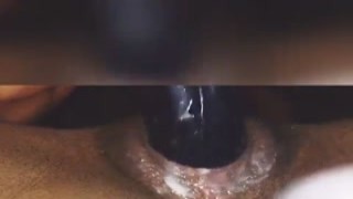 steamy dark skin has an screaming orgasm