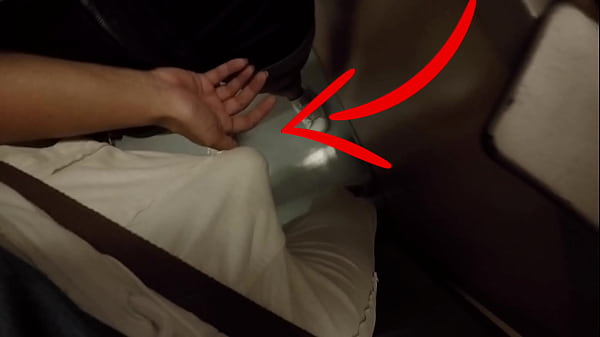 random blonde milf just grabbed my cock on the subway