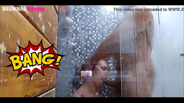 hammering this fit babe's ass in the shower after a fat bj