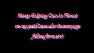 goth queen shows off hourglass snatch before sloppy facefuck baby batter in throat and squirting climax