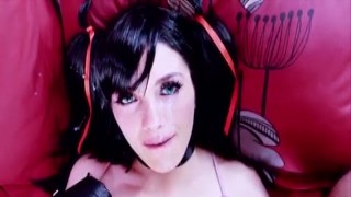 marnie gives you a sensual manual stimulation to get a open mouth cumshot on face