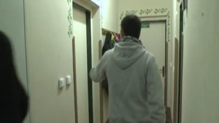 small employee he pounds an old bourgeois.