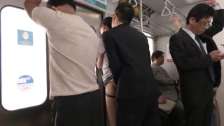 married woman train-touched fifty mother-ryo fukutomi