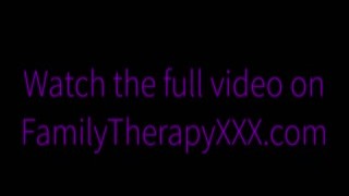 jumbo step sister makes step brother help her stretch - lilly hall - family therapy