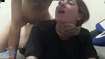 Cross-Eyed Girl Takes Deep Anal Pounding