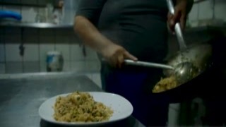 mature white waitress wrecks black guy for not paying for her food