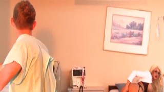 platinum blonde pawg cougar doctor summer brielle wants it inside her - brazzers