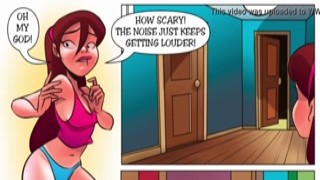 spying behind the door - the kinky home tittle 8