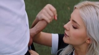 vixen fangirl eva elfie seduces her favourite soccer star