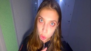 Sneaky POV Action: Creampie In Panties And Staircase Fun