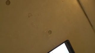 9 months pregnant pounded in the kitchen