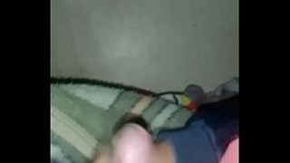 Daily Masturbation Session: Man Vigorously Jerks Off on Camera