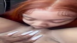 hot black baby eating greedy slit