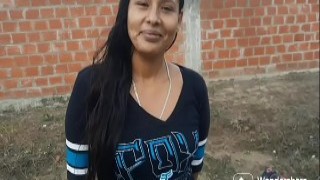 Street Slut Gets Anal Phone Thrusting Plus Facial Milk Blast