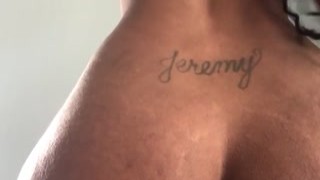 riding enormous black battering ram in the mourning