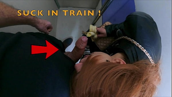 cheating wifey sucking a complete stranger on the train