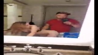 railing tiny little young freshman i met at town club in hotel bathroom