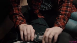 hottie fellow traveler seduced guy on the train and gave him head and swallowed sperm 