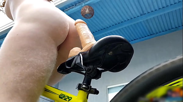 When my husband left for work, my friend Eliane Furac&atilde;o and I used the dildos on the bicycle.