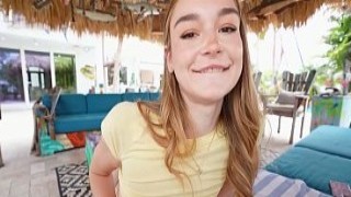 Stepdaughter Teases Stepdad to Make Him Get Hard
