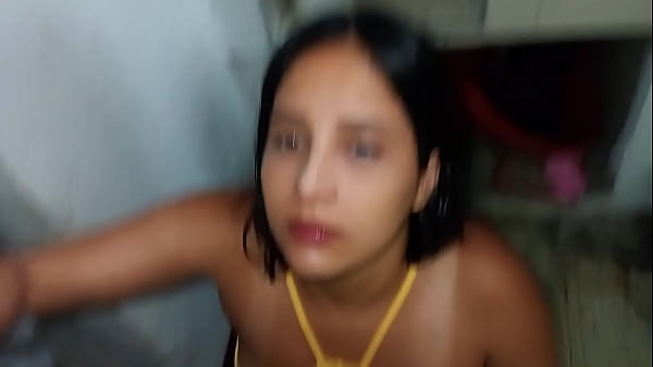 My brother-in-law convinces me and makes me kneel to suck his cock. He takes me to his room and fucks me really hard with his huge cock! He opened my vagina wide!