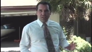 old lady wrecks in backyard by the pool