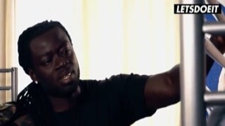 lucky young slut gets to hammer ebony shaft roommate while on vacation - in heat hostel