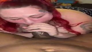 watch pawg dymond blow my balls till she tongues up my hot cum