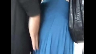 Hot 19-Year-Old Brunette Gets Gropped By Old Men On The Bus