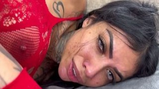 Curly Hair Tucked: Black Cock Tears Her Ass Open