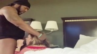 white cumslut getting throat shagged by daddy s huge black big dick 