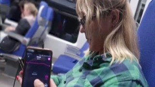 remote control my screaming orgasm in the train