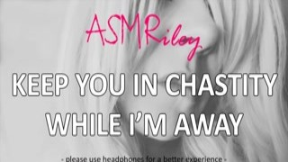 eroticaudio - keep you in chastity while i m away love pump cage femdom -asmriley