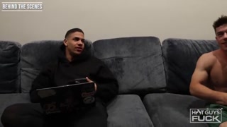 all american uni hottie jock tries some squeeze latina hottie slit for the gang