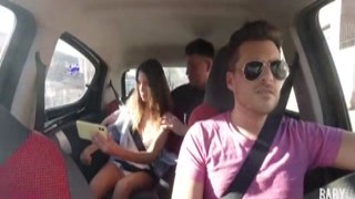 squirting and swallowing on an uber got kicked out 
